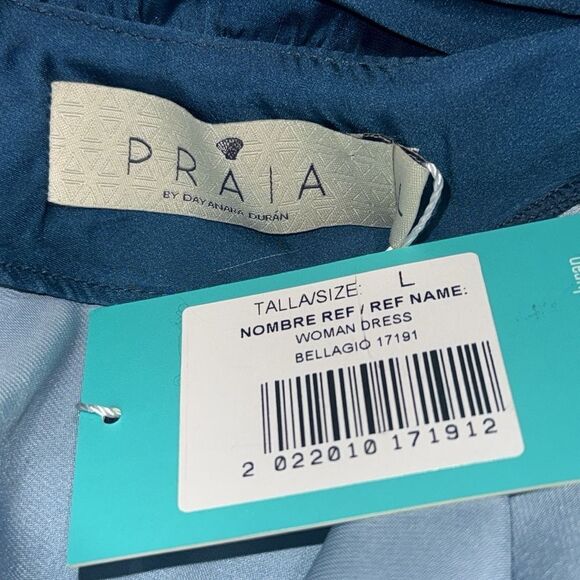 NWT PRAIA PR Bellagio 17191 Maxi Dress Large Green Pink Floral - Picture 12 of 14